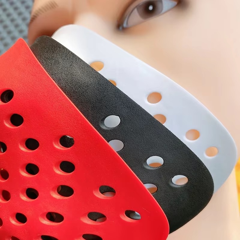 Silicone Mask Bracket - Masque facial en silicone noir et